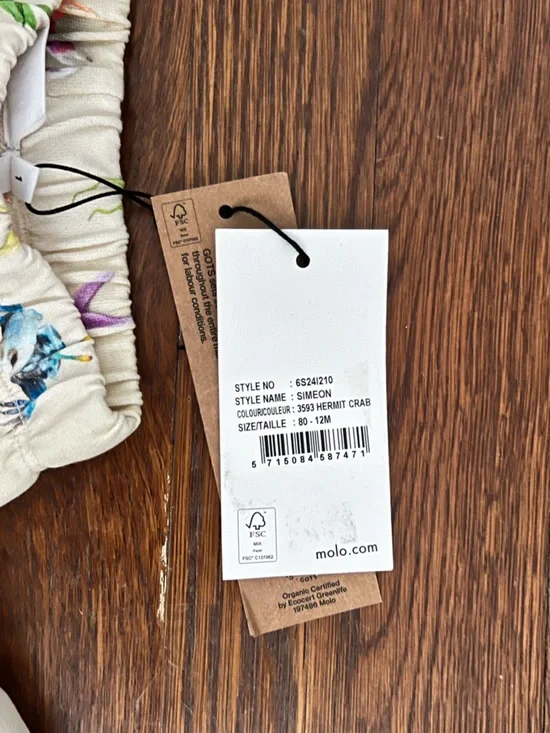 Molo Set - Colorful Sea Critter Print - Picture 3 of 4